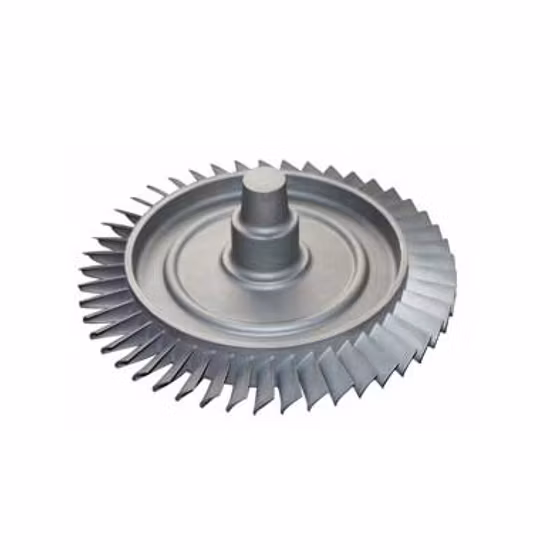Roue à turbine en acier inoxydable 316 de moulage personnalisé, roue à aubes de pièces de rechange de pompe